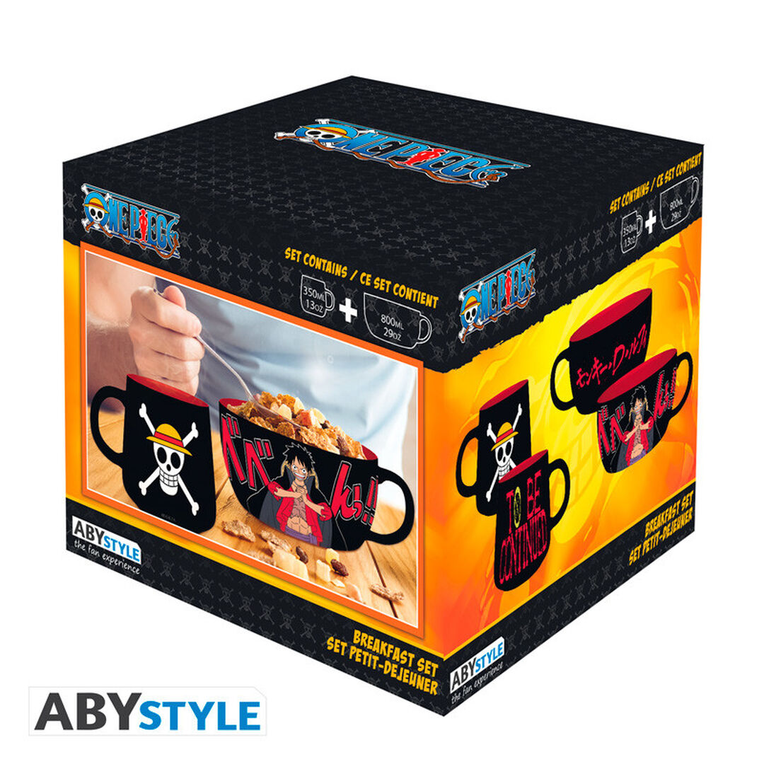 Set Petit Dejeuner | One Piece | Mug + Bol
